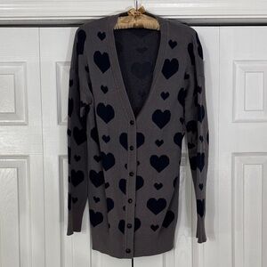 Forever 21  Gray & Navy Cardigan